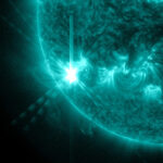 Il flare verificatosi il 28 luglio, nell'immagine di SDO (NASA/SDO)