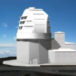 Ricostruzione del telescopio ATST sulla cima del monte Haleakala sull'isola di Maui, Hawaii. Crediti: Tom Kekona, K.C. Environmental, Inc.