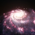 L'immagine, ottenuta dal telescopio spaziale Hubble, mette in evidenza il disordinato, caotico alone di una galassia in piena attività di formazione stellare. Crediti: ESA, NASA, L. Calçada