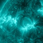 Il flare di intensità X 2.8 del 12 maggio, ripreso dal satellite della NASA Solar Dynamics Observatory. L'immagine è nella lunghezza d'onda di 131 angstrom. (Credit: NASA/SDO)