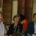 Andrea Possenti, Simona Cerrato e Stefano Giovanardi durante il cafè scientifico "Star trek: cosa cerchiamo lassù?"