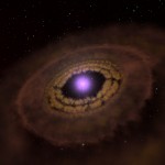 Rappresentazione artistica della stella TW Hydrae con il suo disco protoplanetario (Axel M. Quetz (MPIA)