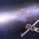 Rappresentazione artistica del futuro osservatorio spaziale nei raggi X Athena.  Crediti: The Athena Team