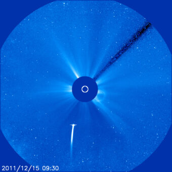 Cometa Lovejoy vista a SOHO