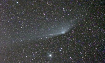 La cometa PASTARRS ripresa tre giorni prima delle osservazioni spettroscopiche descritte nell'articolo (credit: Marco Fulle) 