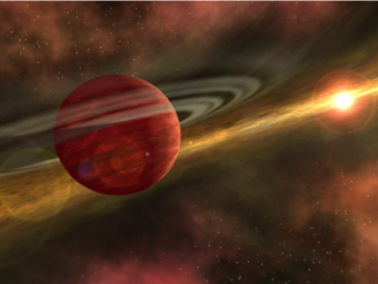 Immagine artistica di un esopianeta su un'orbita molto distante dalla sua stella madre. Crediti: NASA/JPL Caltech