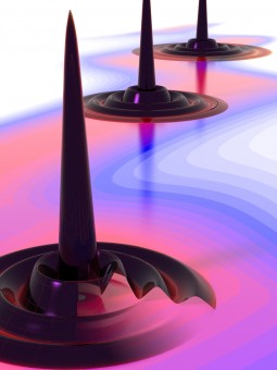 Elaborazione artistica dei droplet quantistici scoperti dai fisici del JILA. Credit: Baxley/JILA