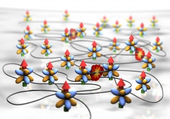 Anche i sistemi più semplici, come atomi neutri, possono esibire un comportamento caotico. Crediti:  Erbium Team, University of Innsbruck