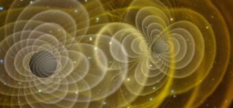 Una visualizzazione 3D di onde gravitazionali