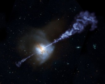 Un nucleo galattico attivo. Crediti: NASA