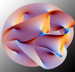 Elaborazione artistica della multidimensionalità della teoria delle superstringhe. Crediti: Wikimedia Commons