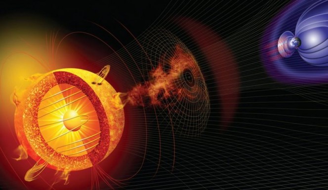 Il brillamento solare che si è verificato sul lato opposto della nostra stella il 4 giugno 2011 ha emesso una quantità di neutroni insufficiente a raggiungere la magnetosfera terrestre. La sonda NASA Messenger, in orbita su Mercurio, ha però registrato l'evento offrendo una nuova tecnica per studiare il fenomeno delle gigantesche esplosioni solari. Crediti: NASA. 