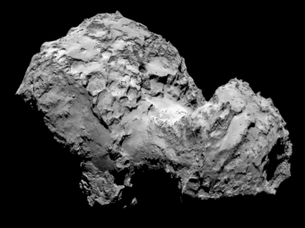 La Cometa 67P ripresa dalla camera OSIRIS a bordo di Rosetta il 3 agosto 2014. Crediti: ESA/Rosetta/MPS, per iil team di  OSIRIS MPS/UPD/LAM/IAA/SSO/INTA/UPM/DASP/IDA