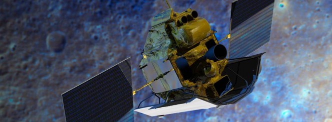 La sonda NASA MESSENGER nel rendering di un artista.