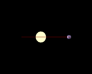 Questa animazione mostra l’oscillazione della stella dovuta al pianeta che gli orbita attorno, più massiccio è il pianeta più è grande l’ampiezza di tale oscillazione. Nasa ©