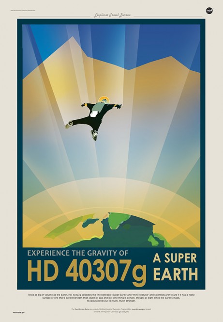 HD 40307G: prova la gravità di una Super Terra. Crediti: JPL / NASA.