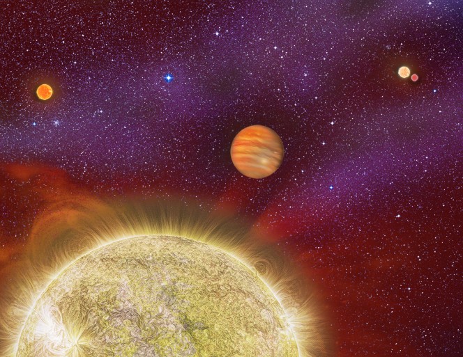 One Planet, Four Stars: The second known case of a planet in a q