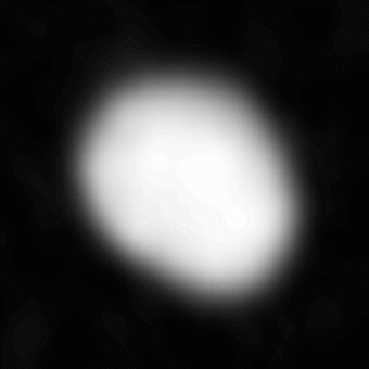 Animazione dell’asteroide Giunone a quasi 300 milioni di km di distanza ottenuta da immagini ALMA ad alta risoluzione (cliccare sopra se non parte). Crediti: ALMA (NRAO/ESO/NAOJ)