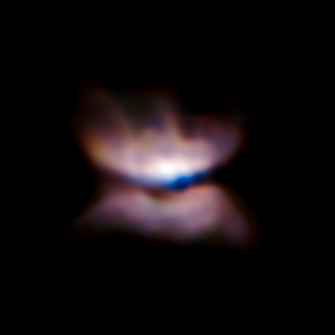 Immagine presa con VLT/SPHERE della stella L2 Puppis e dintorni. Crediti: ESO/P. Kervella