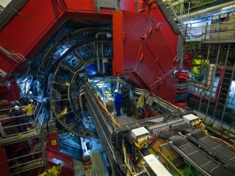 Foto scattata al rivelatore di ALICE nel 2008. Crediti: CERN