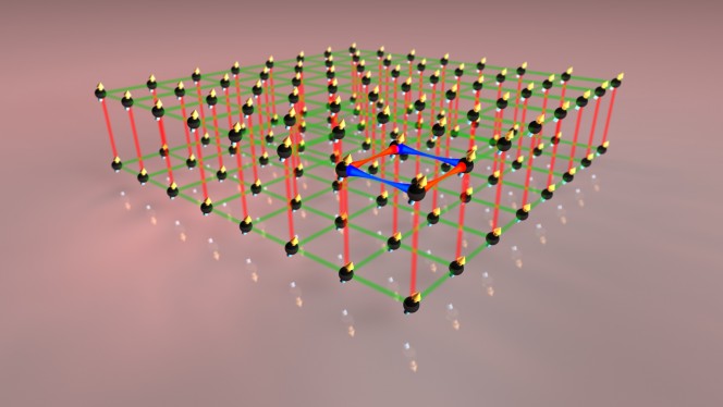 Utilizzando un campo magnetico il gruppo di ricerca di Innsbruck ha modificato in modo diretto l’orientamento dei mini magneti, arrivando a controllare con precisione l’interazione fra le particelle del sistema. Crediti: Erbium team / Simon Baier.