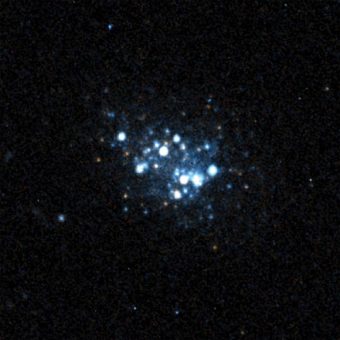 La Galassia AGC 198691, o Leoncino, rirpesa dal telescopio spaziale Hubble. Crediti: NASA / A. Hirschauer & J. Salzer, Indiana University / J. Cannon, Macalester College / K. McQuinn, University of Texas