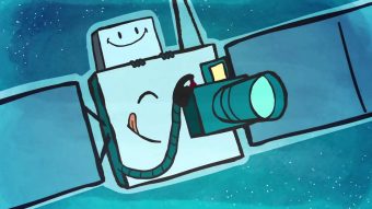 Un'immagine tratta dal cartoon dedicato alla missione Rosetta dell'ESA. Crediti: ESA