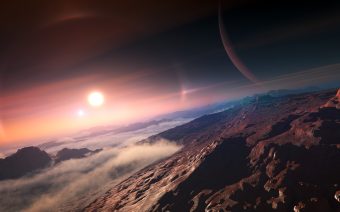 La superficie di un pianeta extrasolare, nel rendering di un artista. Crediti: IAU / L. Calçada.