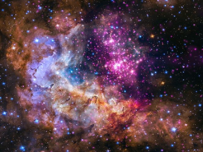 NASA UNVEILS CELESTIAL FIREWORKS AS OFFICIAL HUBBLE 25TH ANNIVER
