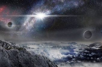 Rappresentazione artistica della supernova ASASSN-15lh, come apparirebbe da un esopianeta distante da essa circa 10.000 anni luce. Crediti: Beijing Planetarium / Jin Ma