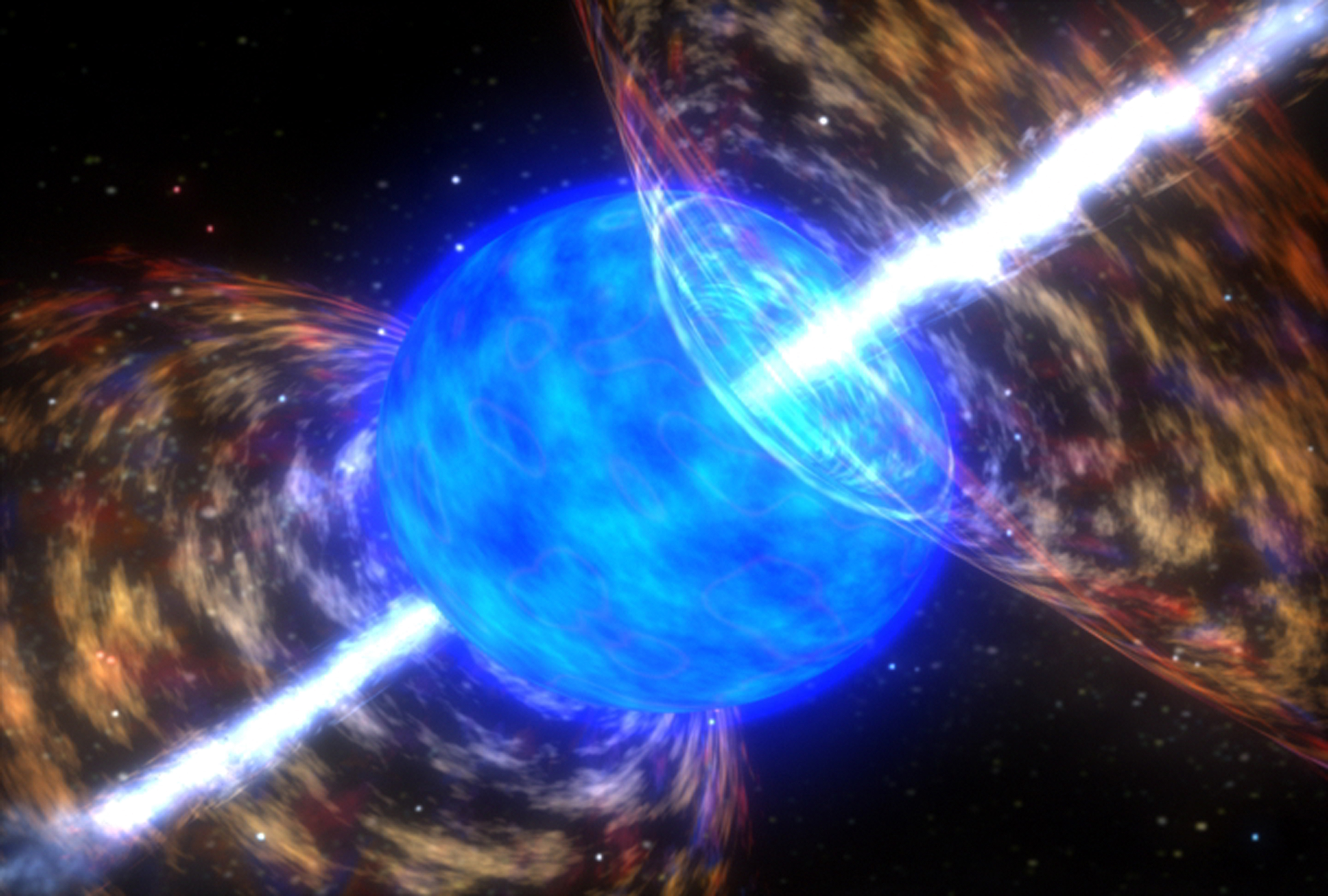 Самое сильная энергия. Магнетар SGR 1806-20. Звезда-магнетар SGR 1806-20. Гамма излучение космическое излучение. Гамма излучение сверхновой.