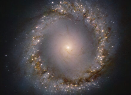 La galassia NGC 1097 vista da ERIS