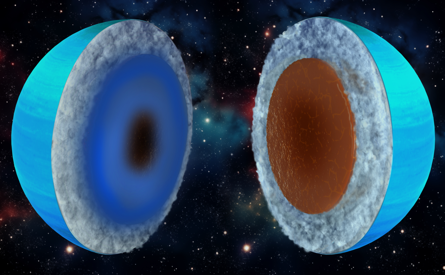 Urano e Nettuno, fatti d’un’altra pasta?