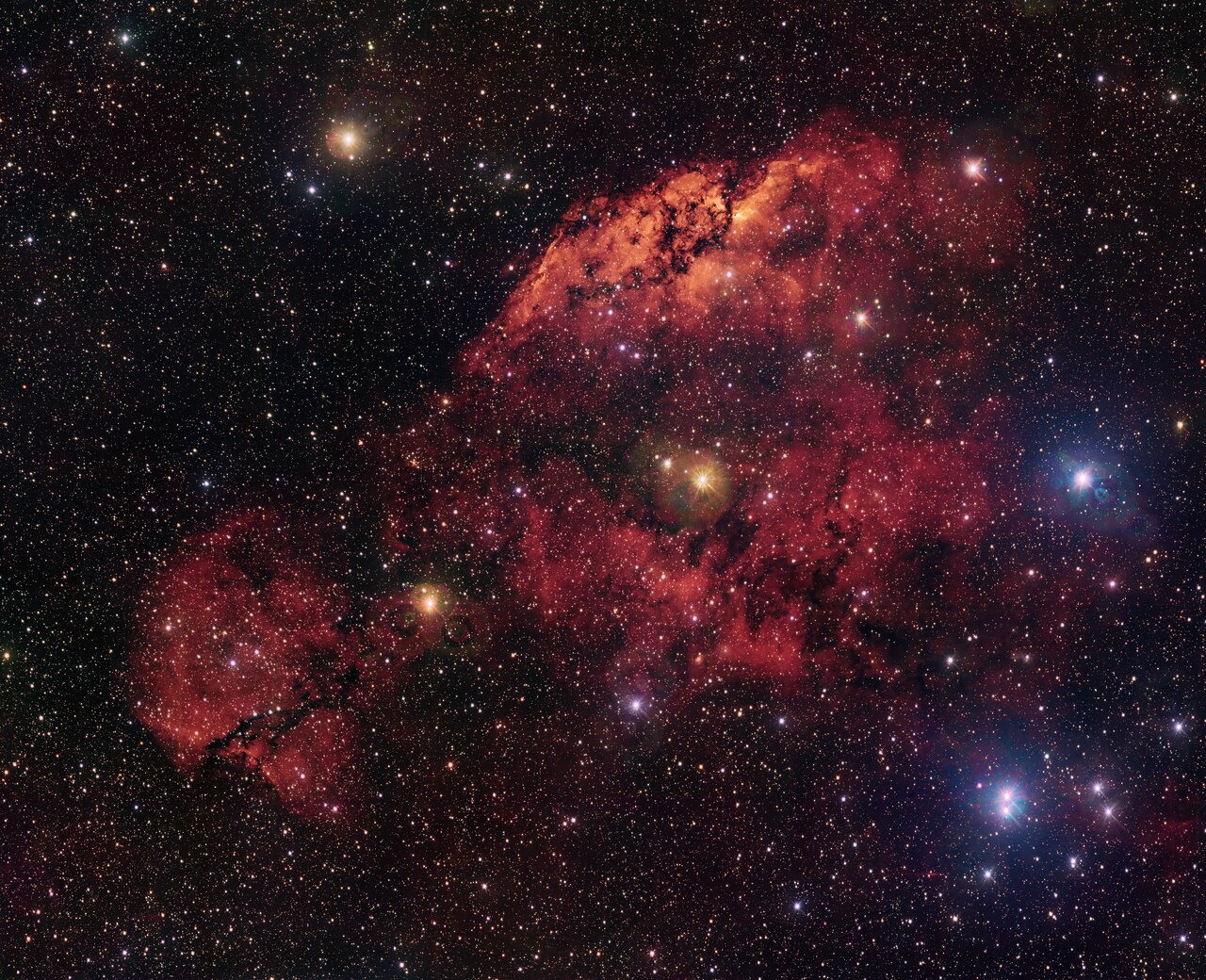 Vst fotografa le nebulose Gum