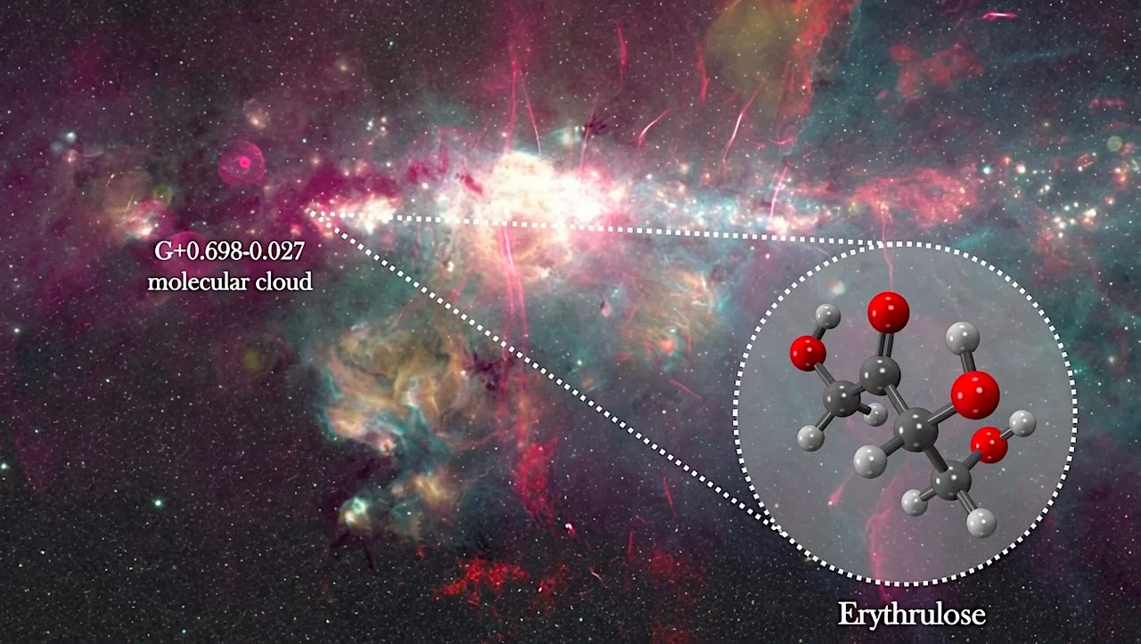Eritrulosio, una dolce scoperta tra le stelle