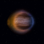 La silhouette a uovo di Wasp-17b