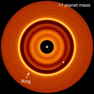 Pesare i pianeti neonati con gli anelli di polvere